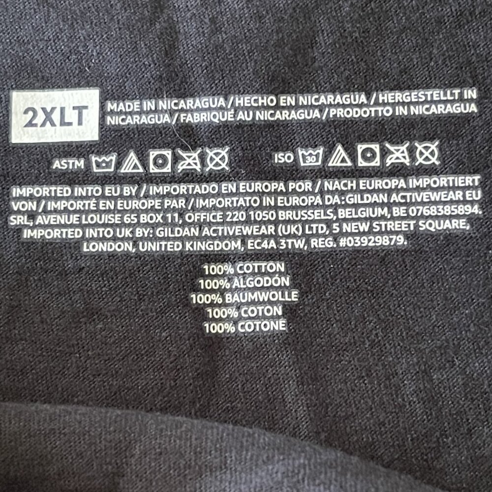 Men's Black 2XLT Texas Longhorn T-Shirt - Picture 3 of 3